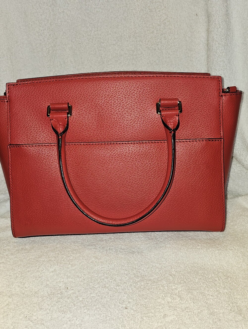 kate spade Red Pebbled Leather Satchel